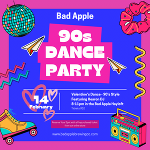 Bad Apple’s Valentine’s 90’s dance party